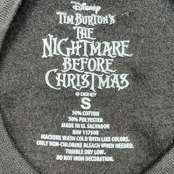 Nightmare Before Christmas Sweatshirt Women’s Small Jack Skellington Pullover - Picture 3 of 3